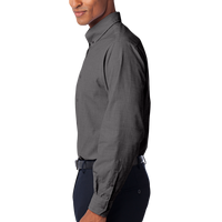 Port Authority Crosshatch Easy Care Shirt, Soft Black, Left side view
