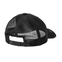 Port Authority Distressed Mesh Back Cap, Black / Black, Back view