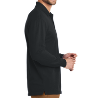 Port Authority EZCotton ® Long Sleeve Polo, Black, Right view