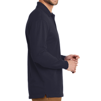 Port Authority EZCotton ® Long Sleeve Polo, Navy, Right view