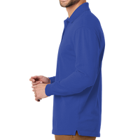 Port Authority EZCotton ® Long Sleeve Polo, True Royal, Left view