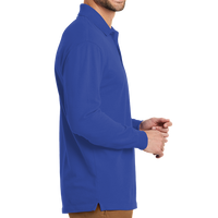 Port Authority EZCotton ® Long Sleeve Polo, True Royal, Right view