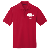 Port Authority EZCotton ® Polo, Apple Red, Front view, Mockup