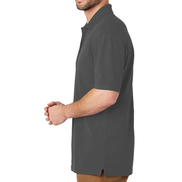 Port Authority EZCotton ® Polo, Charcoal Heather, Left view
