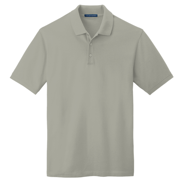 Port Authority EZCotton ® Polo, Oxford Heather, Front view