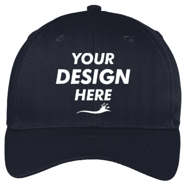 Port Authority Easy Care Cap, Navy, Front view, Mockup