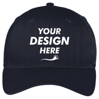 Port Authority Easy Care Cap, Navy, Front view, Mockup