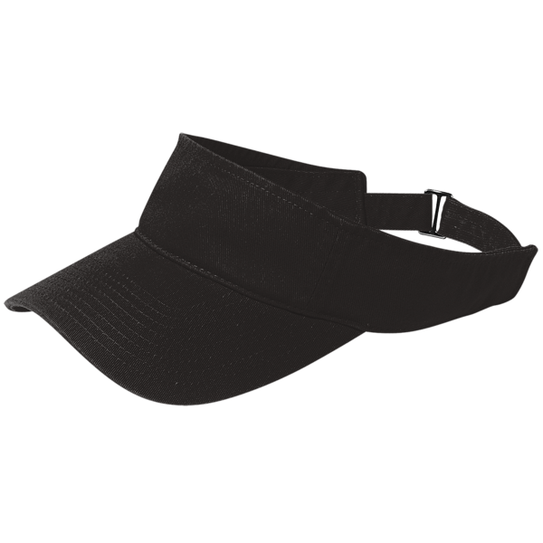 Port Authority Enzyme Wash Fashion Visor, Black, Left Side view