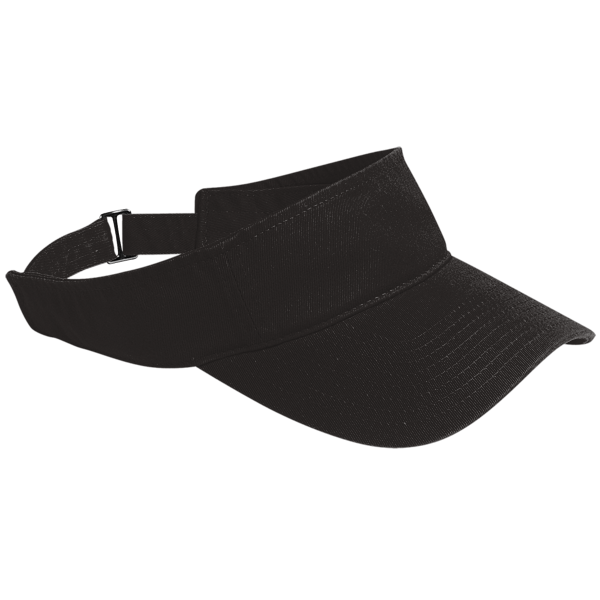 Port Authority Enzyme Wash Fashion Visor, Black, Right Side view