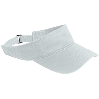 Port Authority Enzyme Wash Fashion Visor, White, Right Side view
