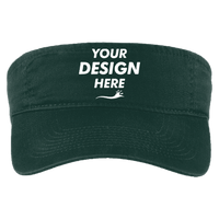 Port Authority Fashion Visor, Hunter, Front view, Mockup