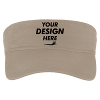 Port Authority Fashion Visor, Khaki, Front view, Mockup