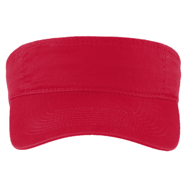 Port Authority Fashion Visor, Red, Front view