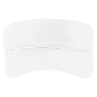 Port Authority Fashion Visor, White, Front view