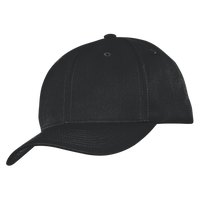 Port Authority Fine Twill Cap, Black, Left Side view