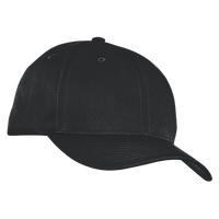 Port Authority Fine Twill Cap, Black, Right Side view