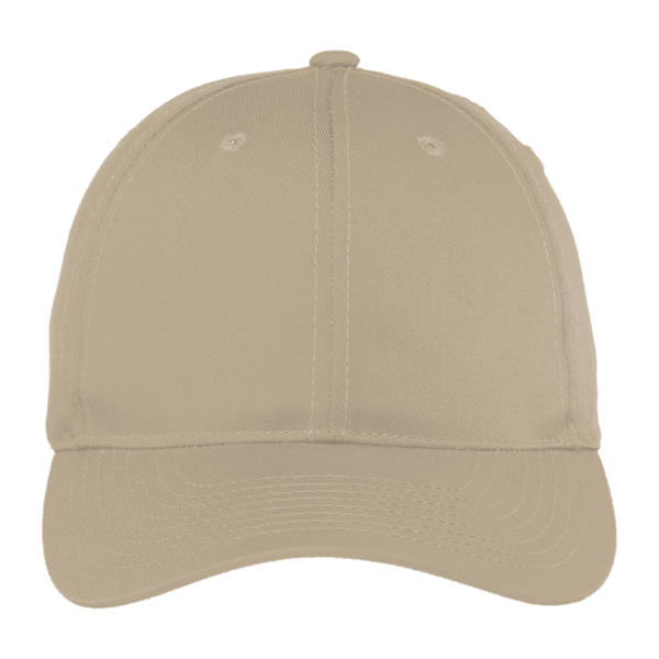 Port Authority Fine Twill Cap, Khaki, Front view
