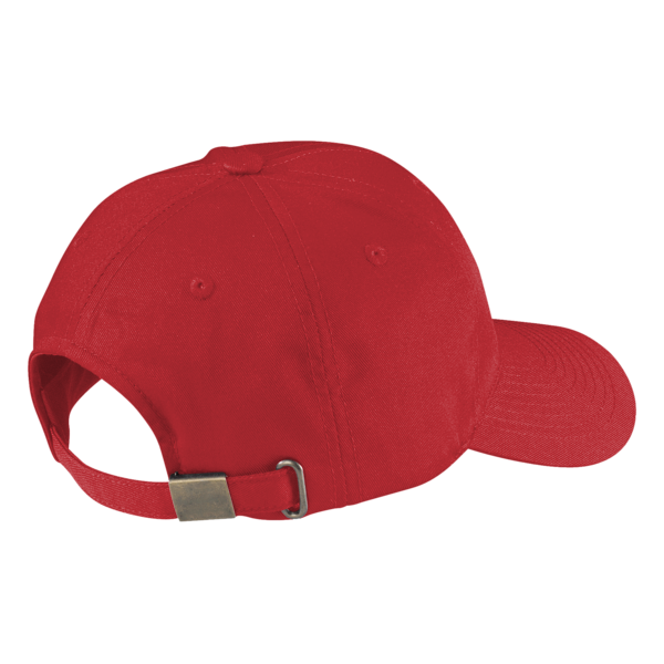 Port Authority Fine Twill Cap, Red, Back view