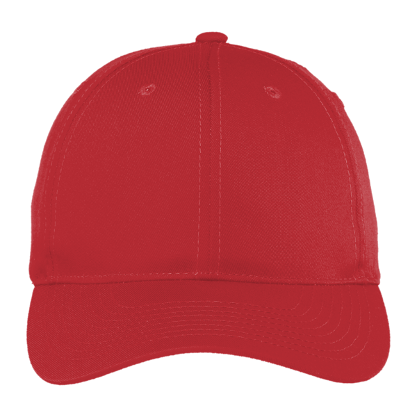 Port Authority Fine Twill Cap, Red, Front view