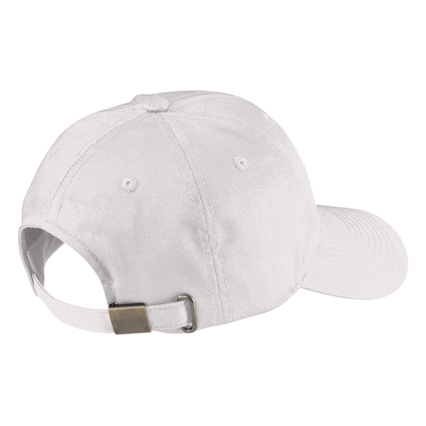 Port Authority Fine Twill Cap, White, Back view