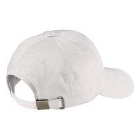 Port Authority Fine Twill Cap, White, Back view