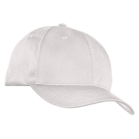 Port Authority Fine Twill Cap, White, Right Side view