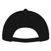 Port Authority Five Panel Twill Cap, Black, Back view