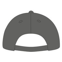 Port Authority Five Panel Twill Cap, Charcoal, Back view