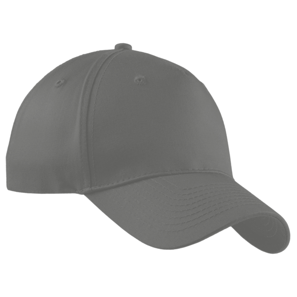 Port Authority Five Panel Twill Cap, Charcoal, Right Side view