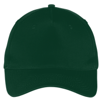 Port Authority Five Panel Twill Cap, Hunter, Front view