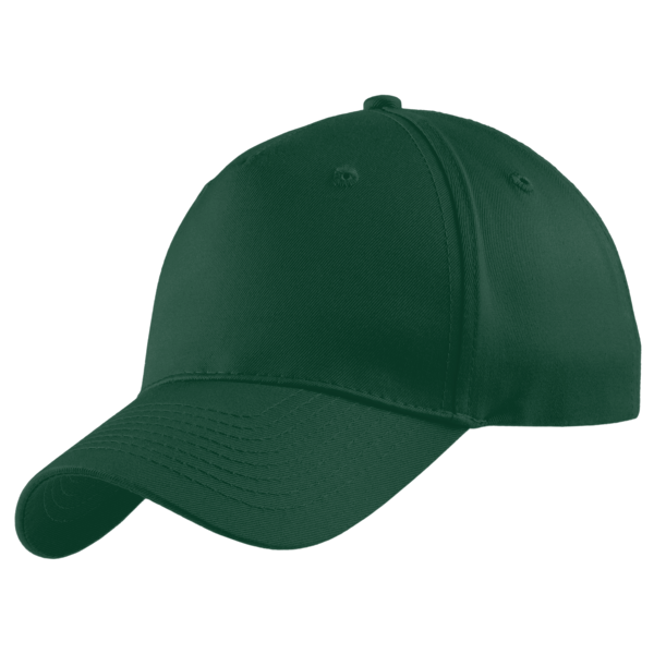 Port Authority Five Panel Twill Cap, Hunter, Left Side view