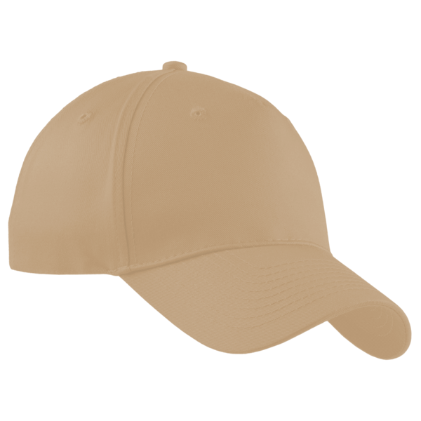Port Authority Five Panel Twill Cap, Khaki, Right Side view
