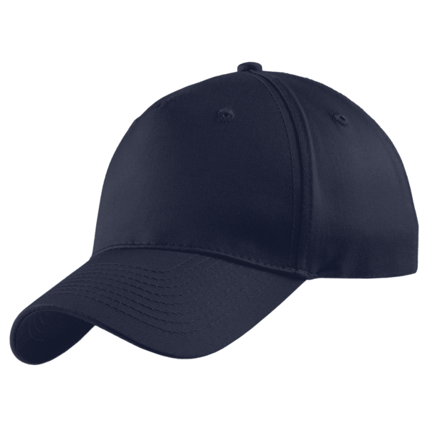 Port Authority Five Panel Twill Cap, Navy, Left Side view