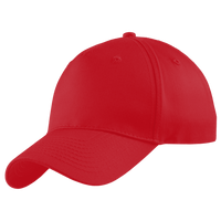 Port Authority Five Panel Twill Cap, Red, Left Side view