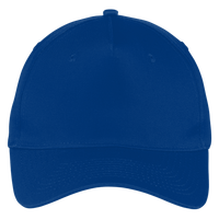 Port Authority Five Panel Twill Cap, Royal, Front view