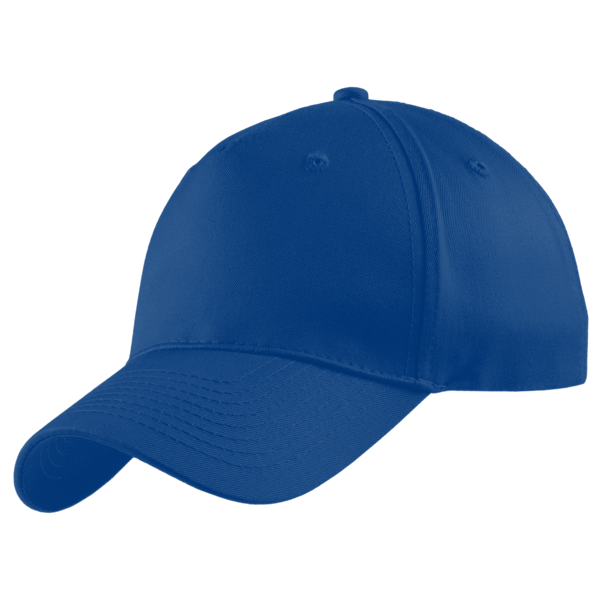 Port Authority Five Panel Twill Cap, Royal, Left Side view