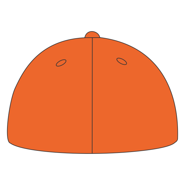 Port Authority Flexfit ® Cotton Twill Cap, Orange, Back view