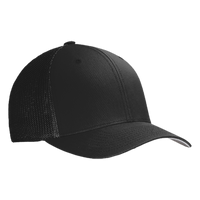 Port Authority Flexfit ® Mesh Back Cap, Black / Black, Right Side view