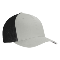 Port Authority Flexfit ® Mesh Back Cap, Silver / Black, Right Side view