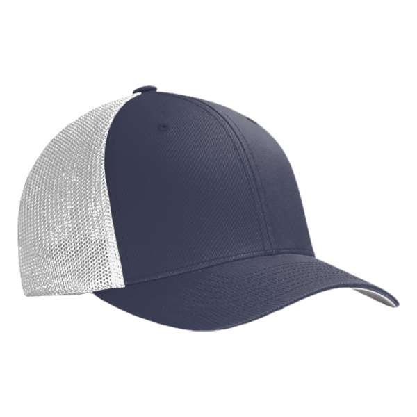 Port Authority Flexfit ® Mesh Back Cap, True Navy / White, Right Side view
