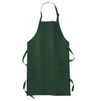 Port Authority Full Length Apron with Pockets, Hunter, Front view