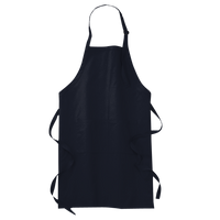 Port Authority Full Length Apron with Pockets, Navy, Front view