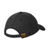 Port Authority Garment Washed Cap, Black, Back view