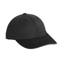 Port Authority Garment Washed Cap, Black, Right Side view