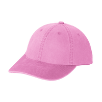 Port Authority Garment Washed Cap, Bright Pink, Left Side view