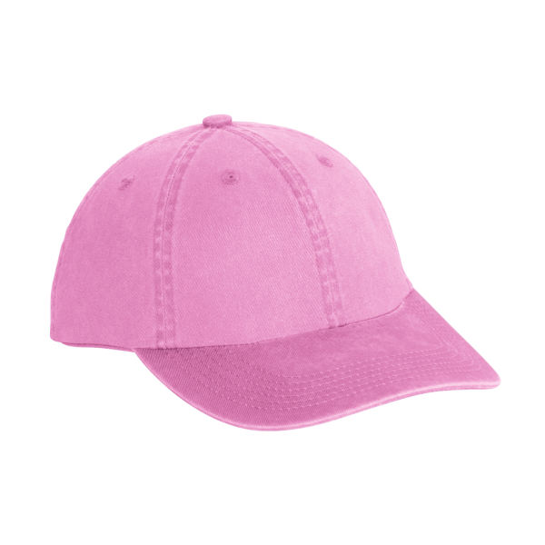Port Authority Garment Washed Cap, Bright Pink, Right Side view