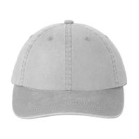 Port Authority Garment Washed Cap, Chrome, Front view
