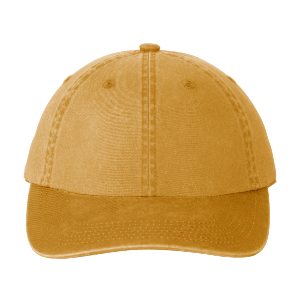 Port Authority Garment Washed Cap, Dandelion, Front view