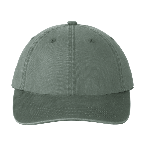 Port Authority Garment Washed Cap, Green, Front view