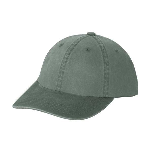 Port Authority Garment Washed Cap, Green, Left Side view